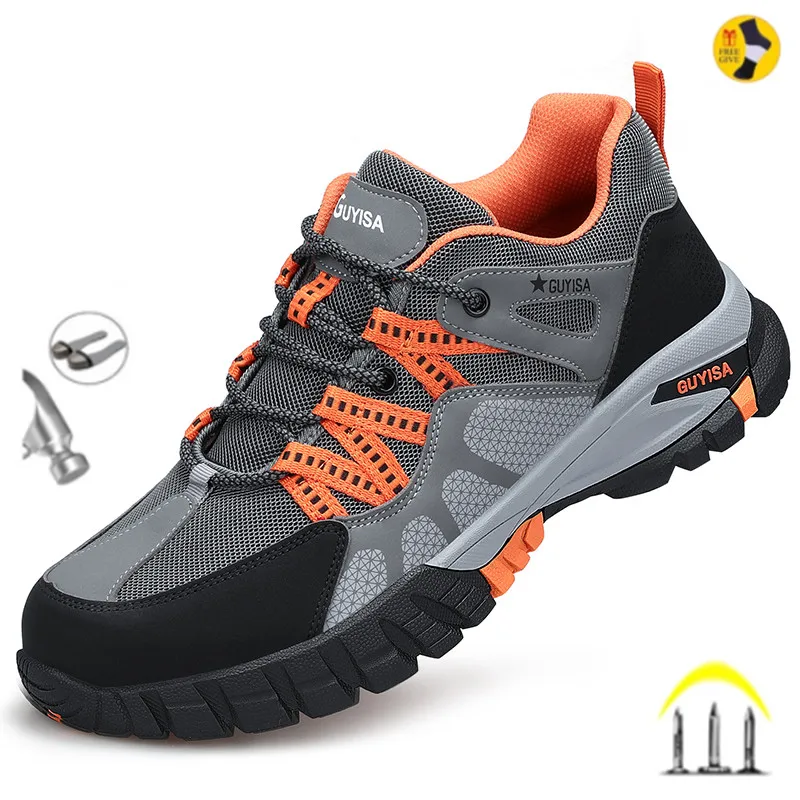 Crossfit Male - Men Steel Toe Safety Shoes Indestructible