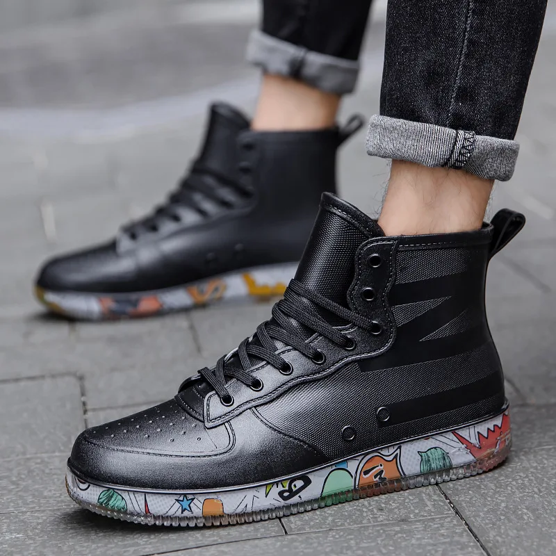 Men Rain Boots Fashion Trendy  - Crossfit Male recension och pris