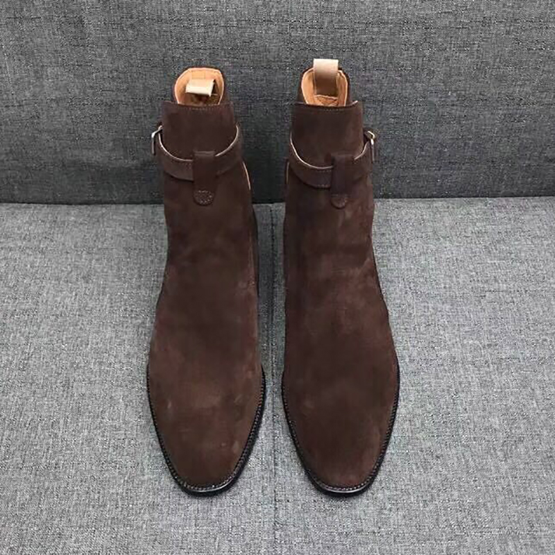 Black Brown Genuine Cow Suede  - Crossfit Male recension och pris