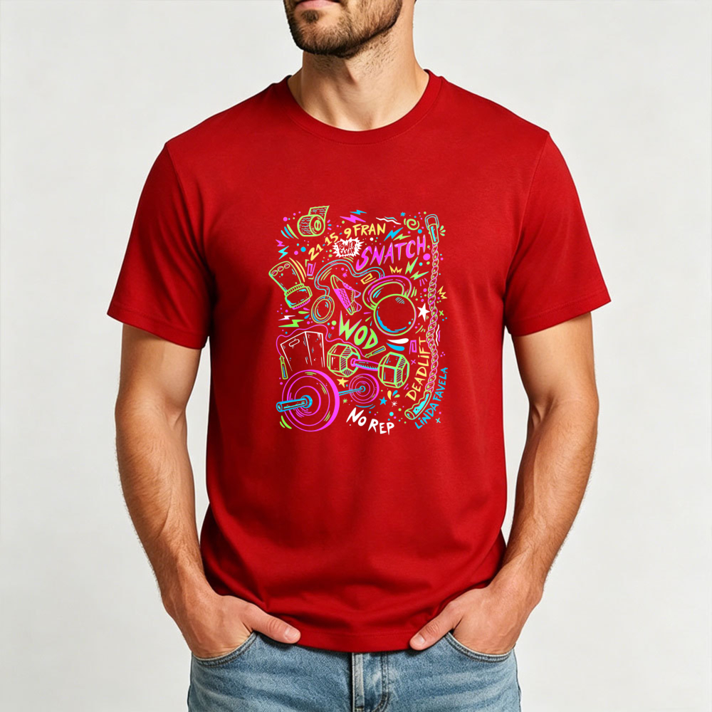 Colorful Doodle Crossfit Equip - Crossfit No Equipment Workouts recension och pris