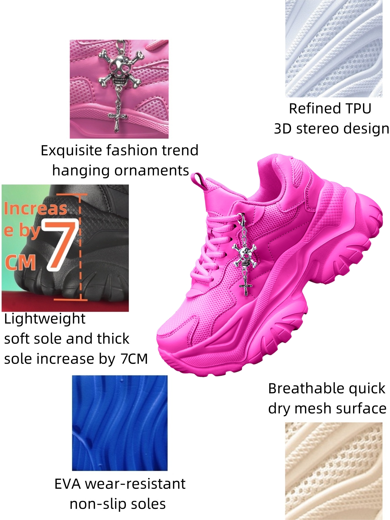 Women's Height-Increasing 7cm  - Crossfit Accessory Work recension och pris