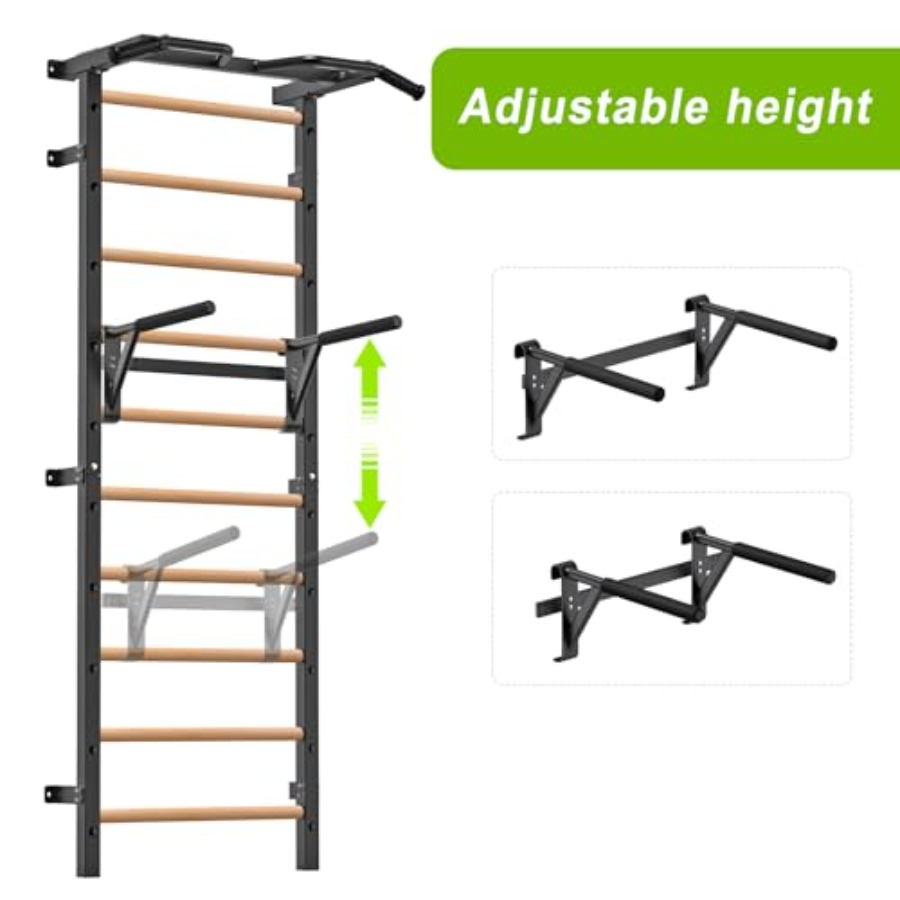 Wall Mounted Gymnastic Stall B - Pull Up Bar Grip recension och pris