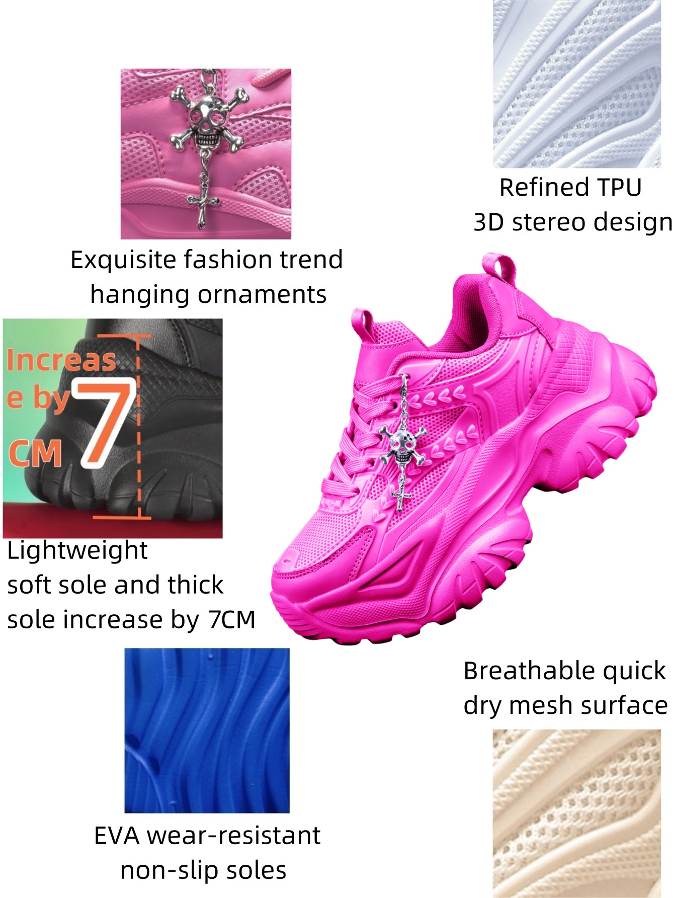 Women's Height-Increasing 7cm  - Crossfit Accessory Work recension och pris