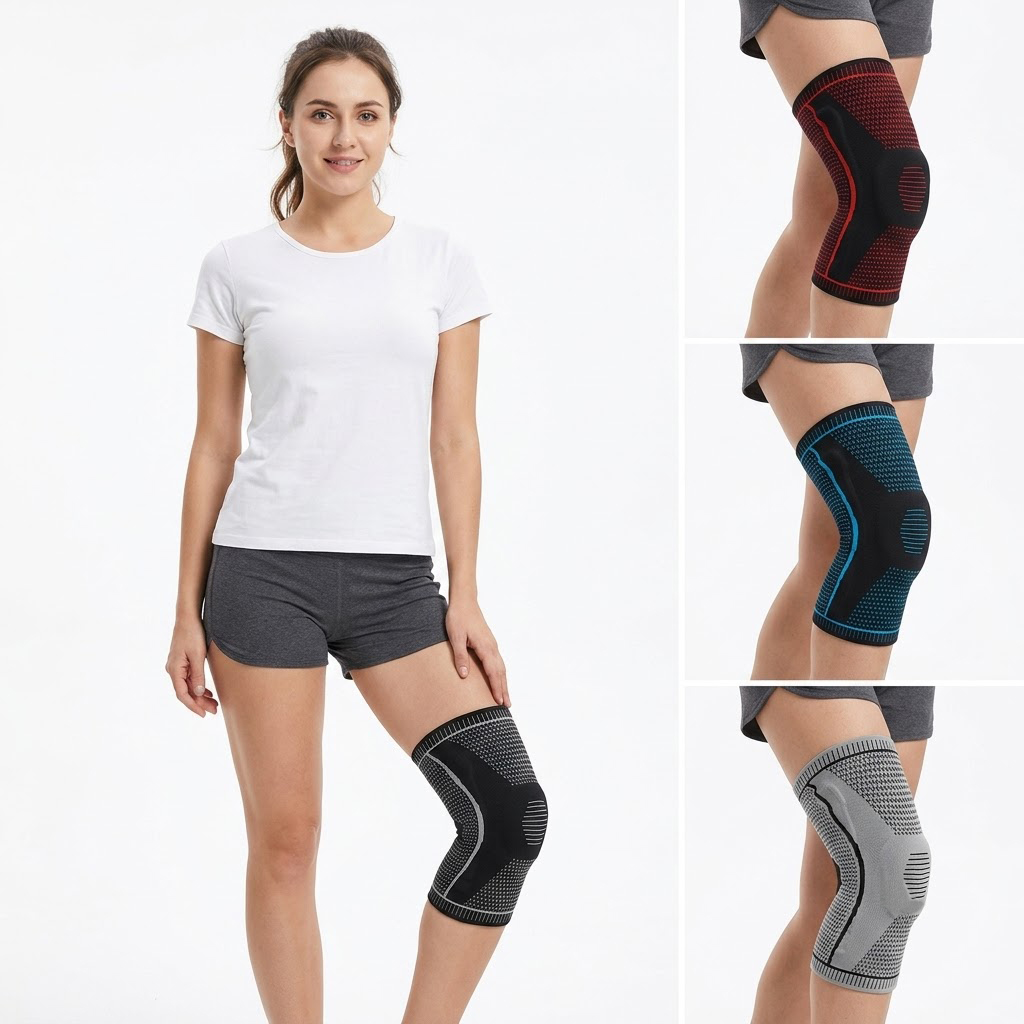 Single knee brace with spring  - Knee Sleeve Pair recension och pris