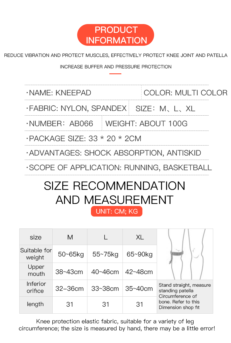 Single knee brace with spring  - Knee Sleeve Pair recension och pris