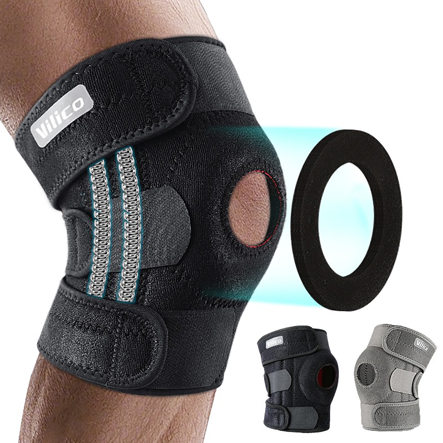 Knee Brace with Side Stabilize - Knee Sleeve Pair recension och pris
