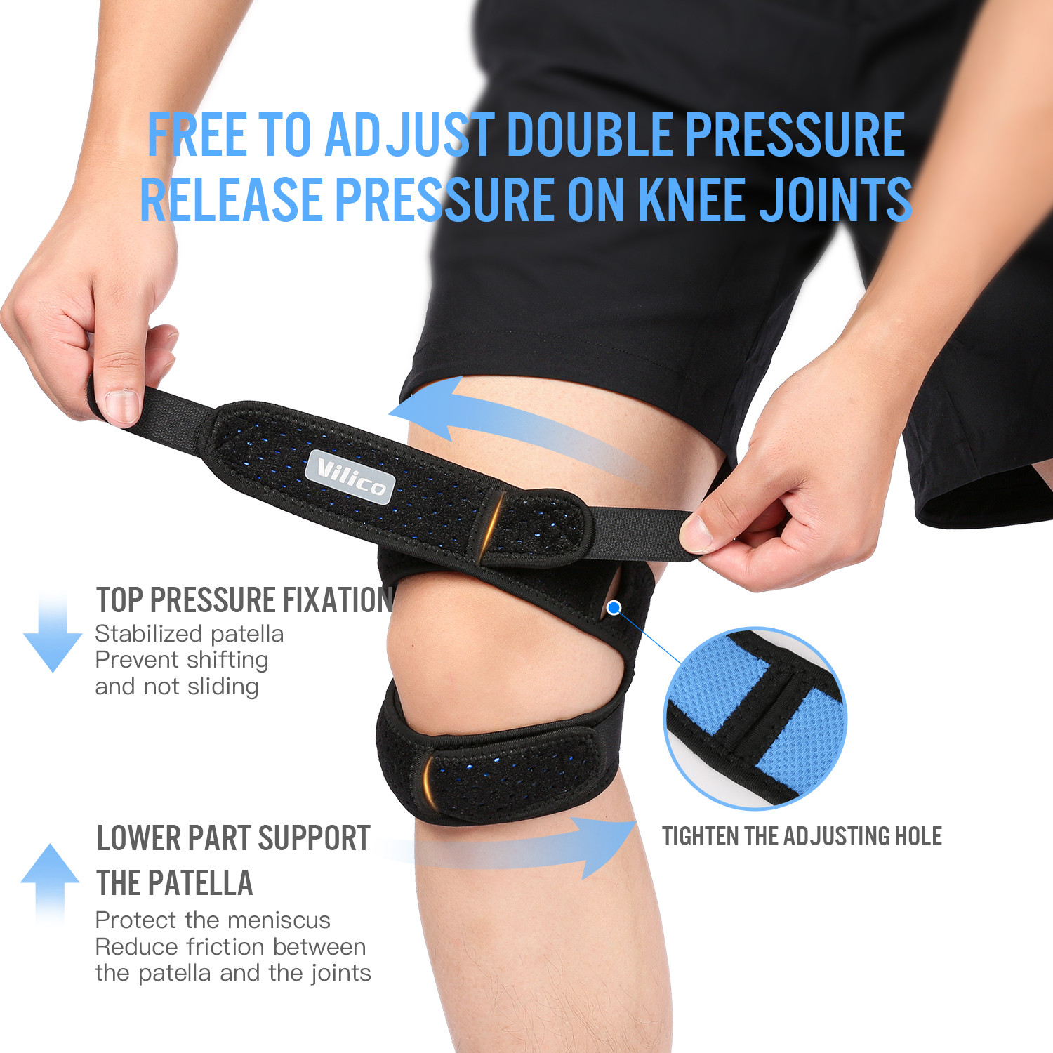 1PC Pressurized Knee Wrap Slee - Knee Sleeve Pair recension och pris