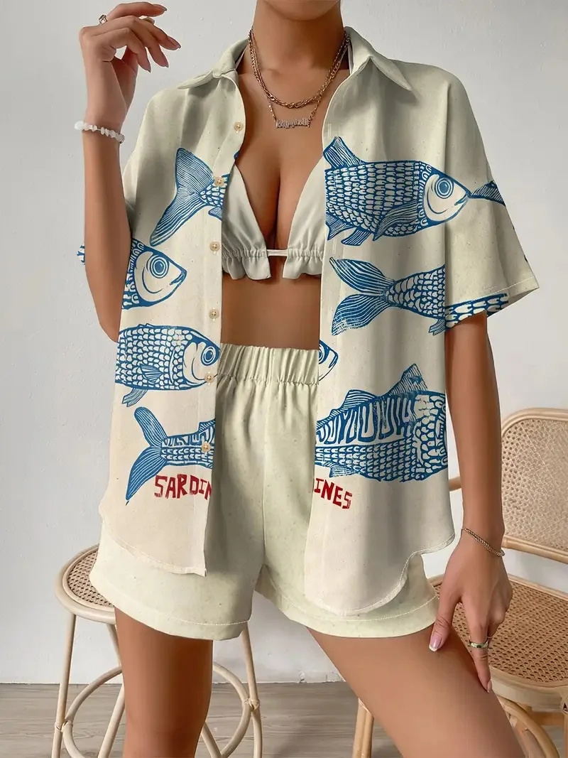 Fashion Print Beach Holiday 2- - Knee Sleeve Pair recension och pris