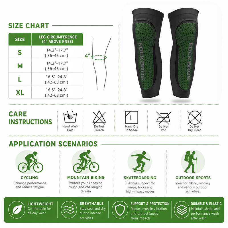 ROCKBROS Cool Sport Legs MTB C - Knee Sleeve Pair recension och pris